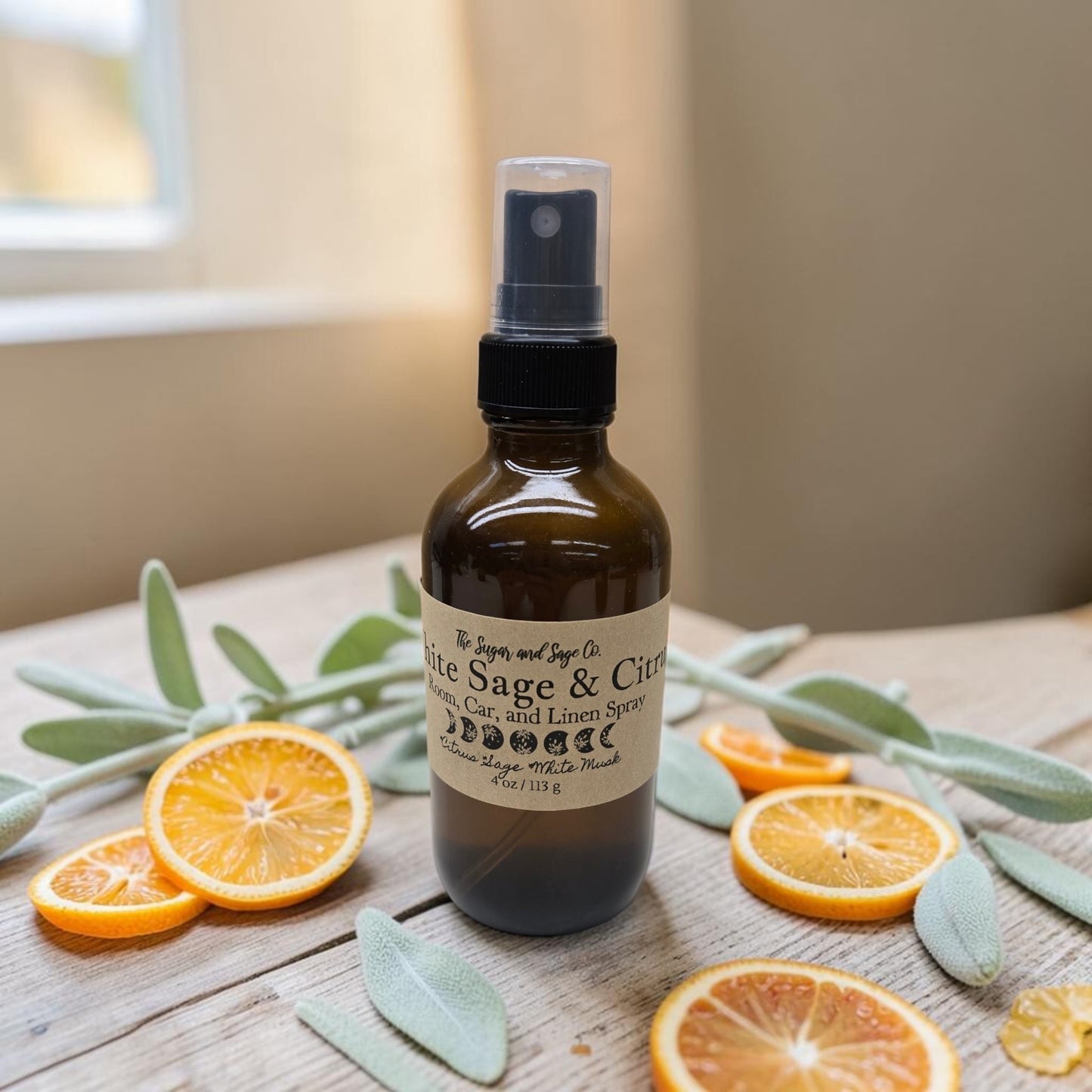 White Sage & Citrus Room, Car, and Linen Spray