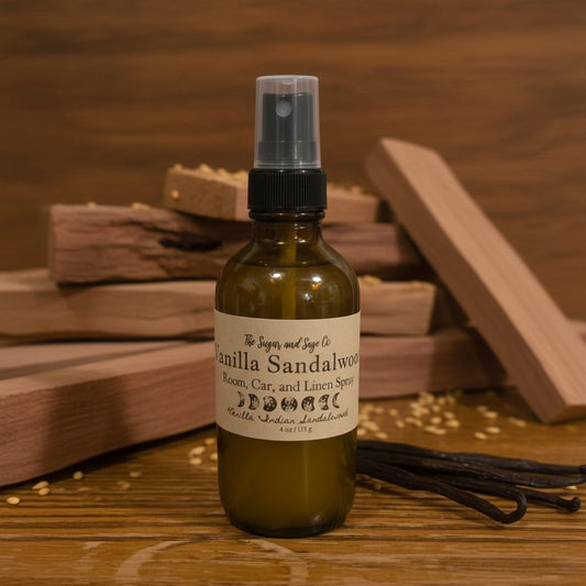 Vanilla Sandalwood Room, Car, and Linen Spray
